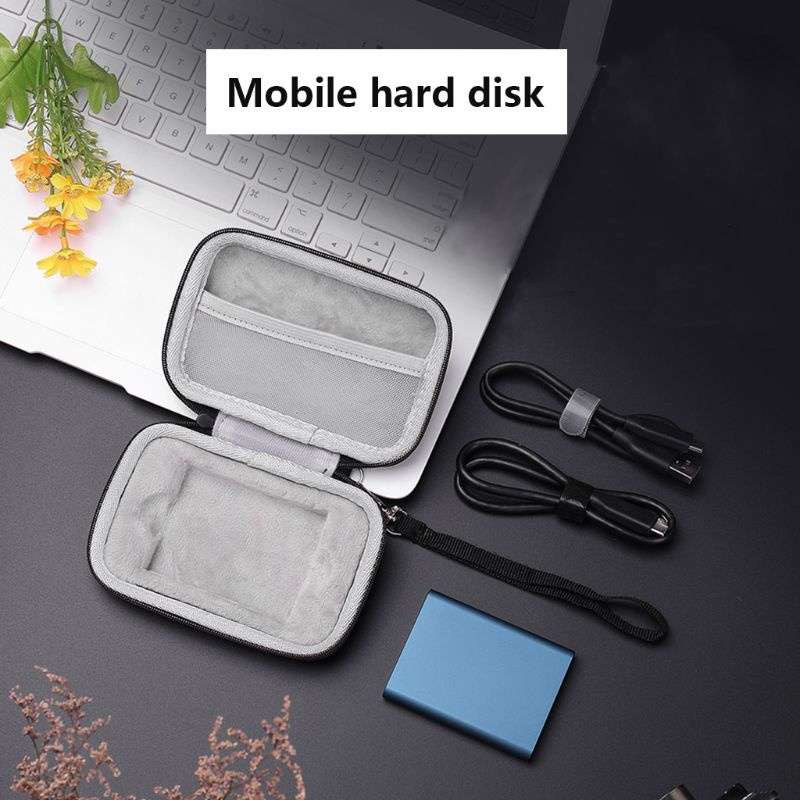 btsg Storage Bag Carrying Box Case Organizer Cover Pouch Hard Shell Shockproof Travel for Samsung T1 T3 T5 Portable 250GB 500GB 1TB 2TB SSD And Cable