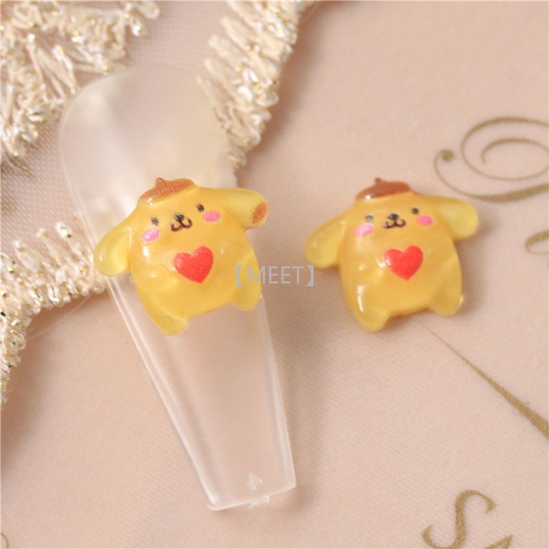 1 Túi Vật Liệu Resin Thủ Công Hình Chú Chó Hoạt Hình Tai To DIY