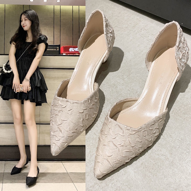 Giày cao gót 3cm mũi nhọn thời trang dành cho nữ