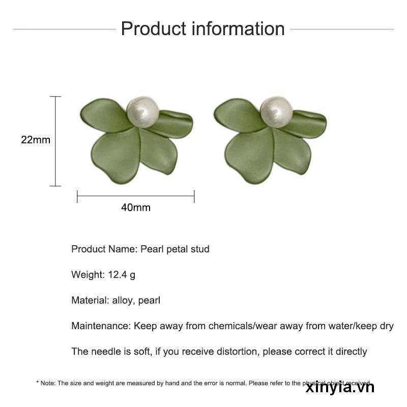 Bông Tai Mạ Bạc 925 Hình Cánh Hoa Xinh Xắn Thời Trang Cho Nữ