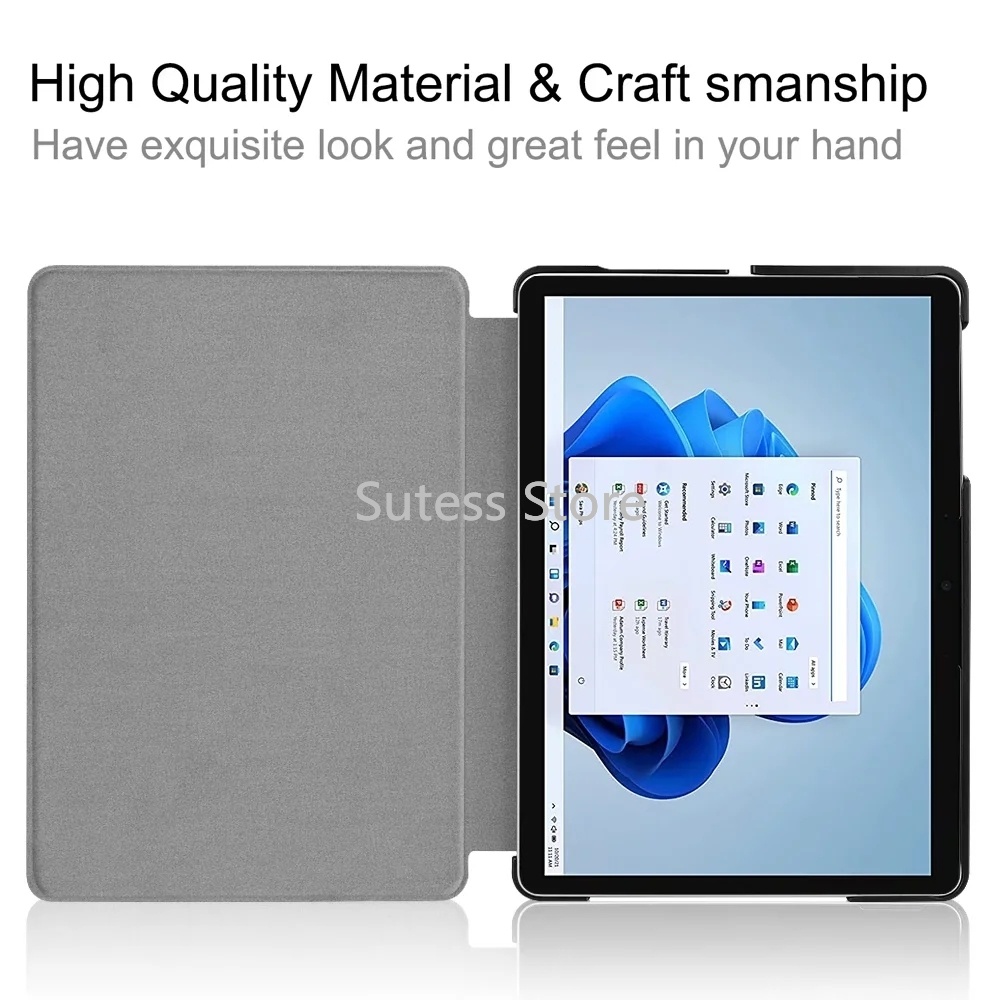 Bao da nắp gập từ tính thông minh thích hợp cho Microsoft Surface Go 3 10.8 inch 2021 Go 2 1 2020 2018