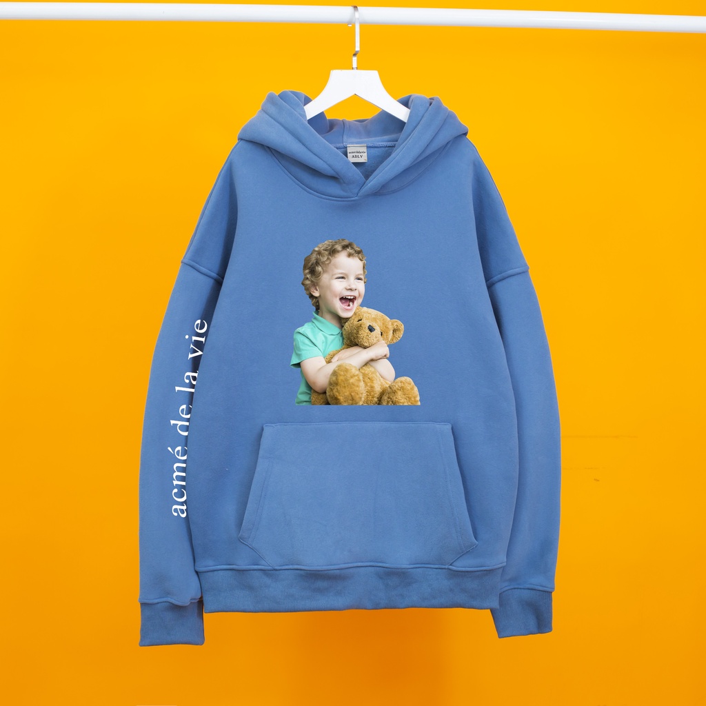 Áo nỉ Hoodie ADLV BÉ GẤU Hogoto shop , Áo hoodie nam nữ nỉ bông cotton