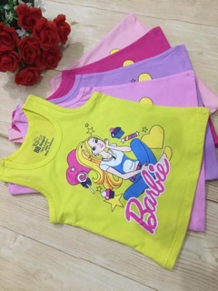 Combo 3 áo ba lỗ cotton cho bé gái