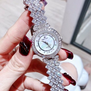 Đồng Hồ Nữ Royal Crown 4617 Đá Trắng