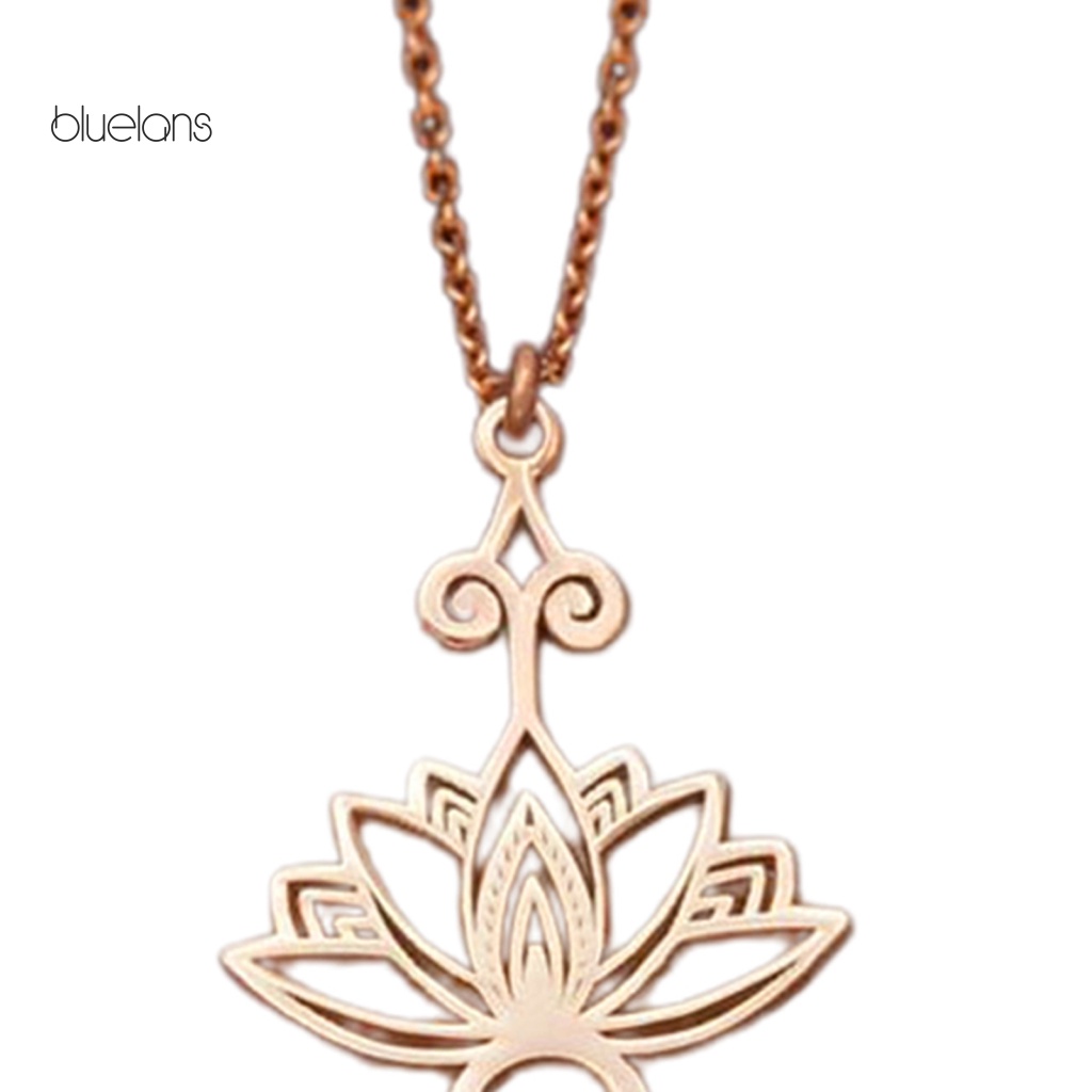 Vòng cổ Hợp Kim Mặt Hình Hoa Sen Phong Cách Trung Hoa Cổ Điển