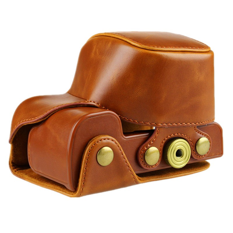 Túi Da Pu Đựng Máy Ảnh Sony A6400 A6300 A6100 A6000 Với 16-50mm