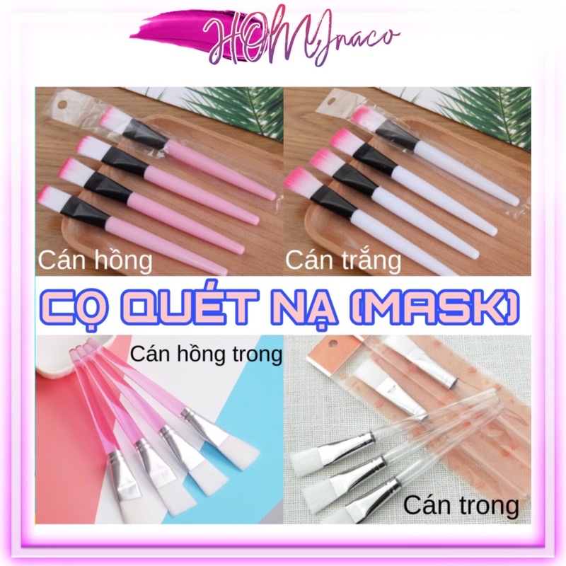 [Sỉ 100 Loại Tốt, Dẻo Mịn] Combo 01 Cọ quét nạ dưỡng da, cọ đắp mặt nạ, cọ mask lông (Sỉ 100 giá rẻ) - Que Quét Nạ Nhựa