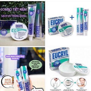 BỘ TUÝP KEM & BỘT LÀM TRẮNG RĂNG EUCRYL