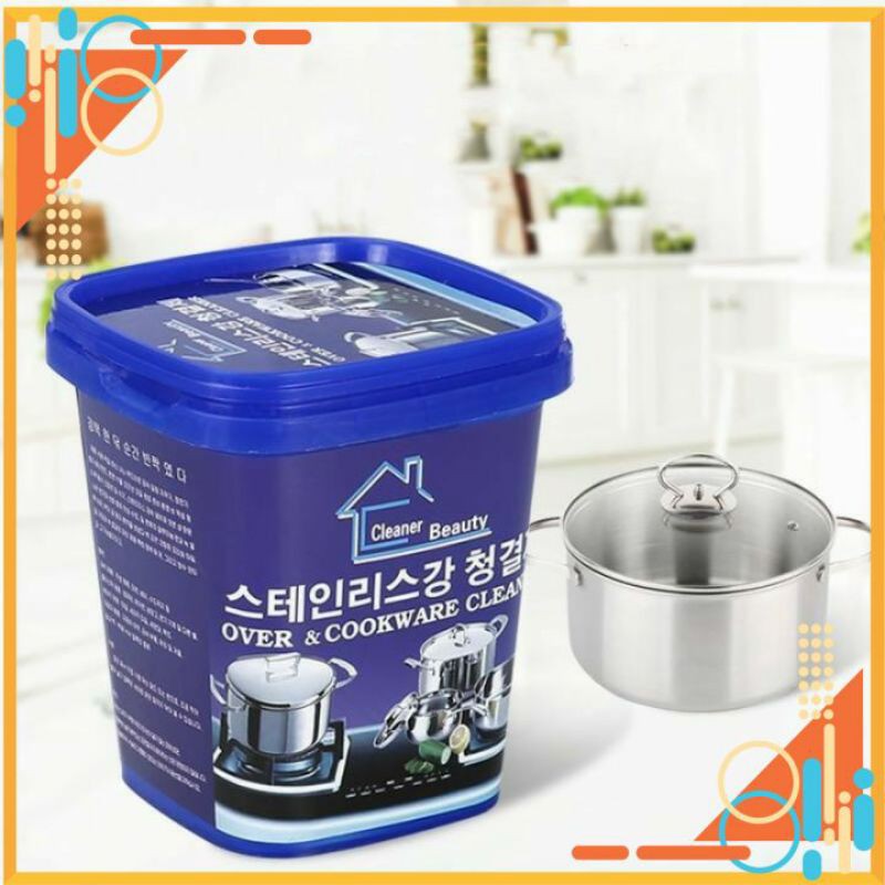 KEM TẨY RỬA XOONG NỒI 💥 MIỄN PHÍ GIAO HÀNG 💥 TẨY RỬA XOONG NỒI HÀN QUỐC 500G ĐÁNH BÓNG LÀM SẠCH XOONG NỒI