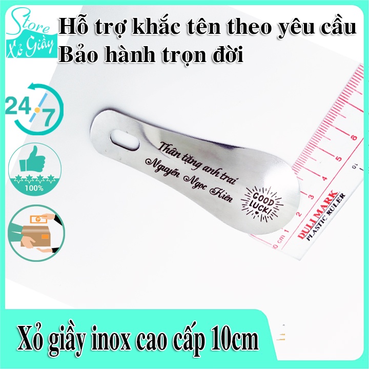 XỎ GIẦY 10 CM – XỎ GIẦY HCM – HỖ TRỢ KHẮC TÊN THEO YÊU CẦU - GIÚP VIỆC MANG GIẦY NHANH CHÓNG HƠN, DỄ DÀNG HƠN