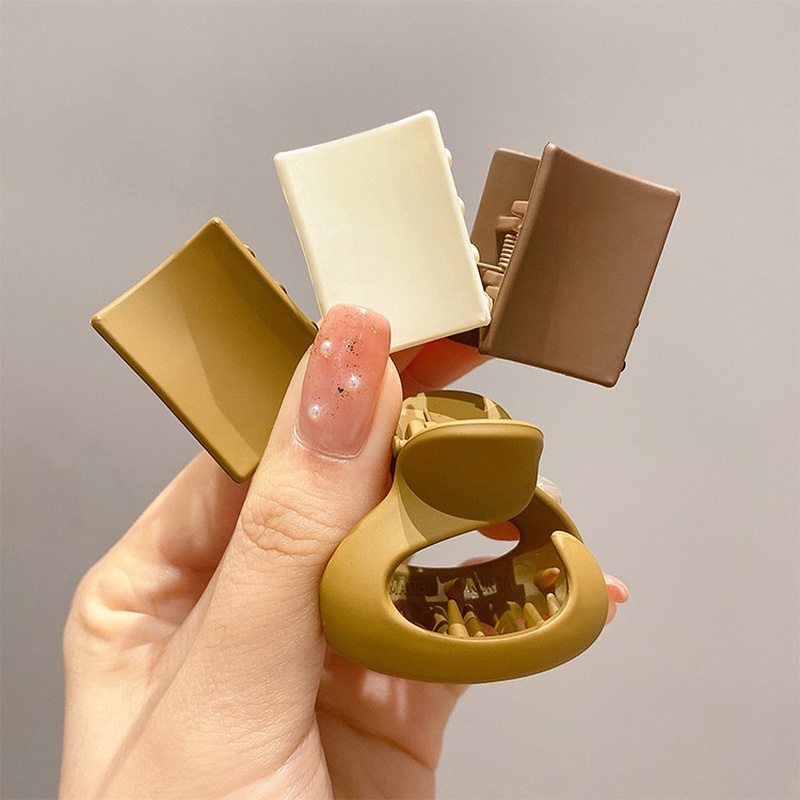 Kẹp Tóc Càng Cua Hình Tam Giác / Vuông / Hoa Thời Trang