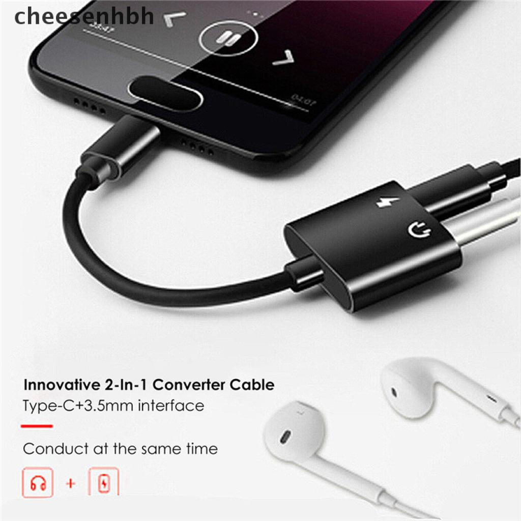 Dây Cáp Sạc Chuyển Đổi Tai Nghe 2 Trong 1 Type-C Sang 3.5mm Aux Audio Usb C