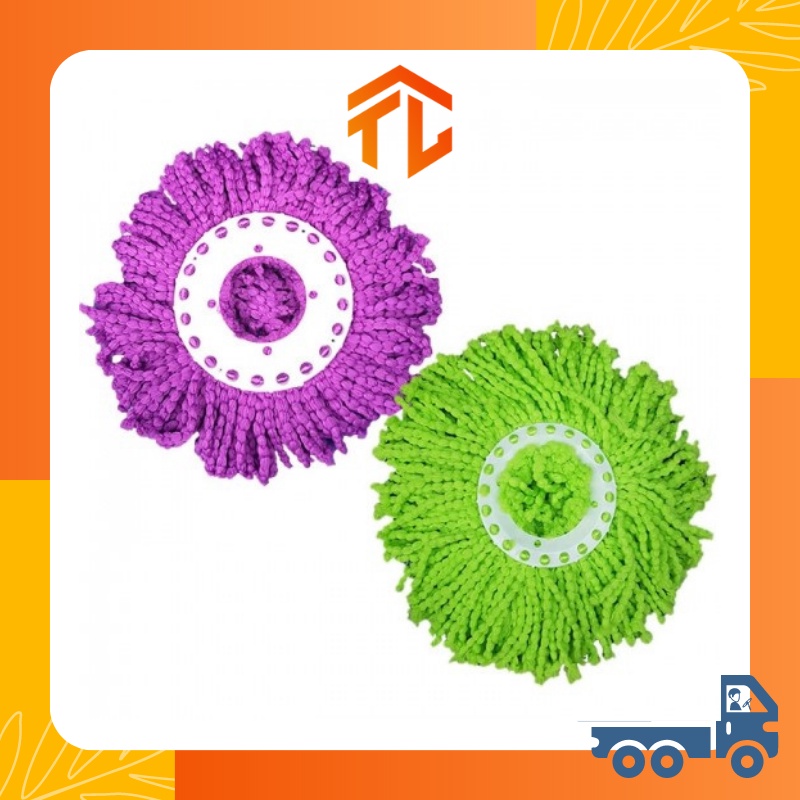 Nùi lau bông lau 360 nhựa PE, sợi cotton