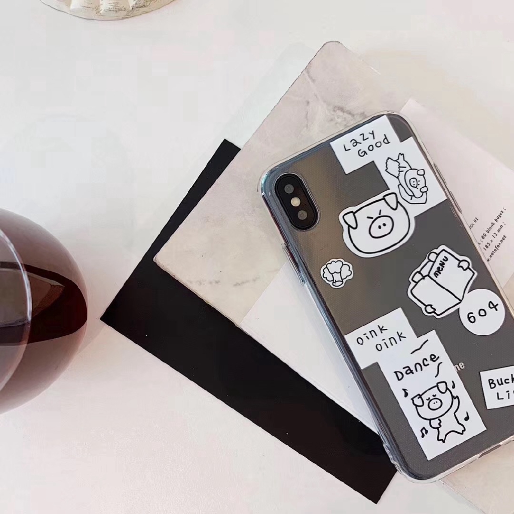 Ốp lưng iphone Ốp điện thoại trong suốt cho Iphone 6/6plus/6S/6S plus/6/7/7plus/8/8plus/X/XS/XS Max/ Dinuo case