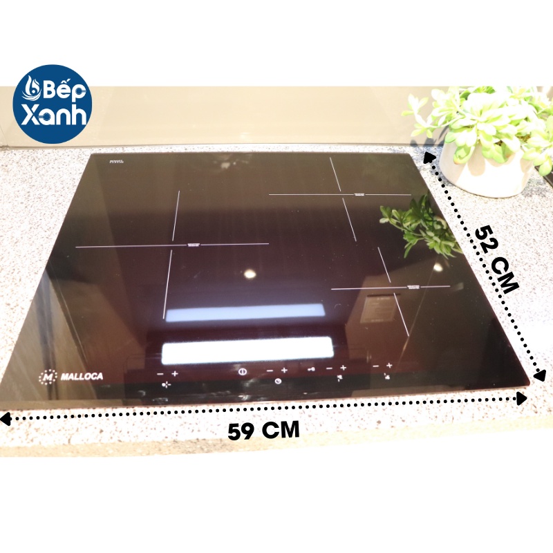 Bếp từ 3 vùng nấu Malloca MI 593 BN - Xuất xứ Châu Âu