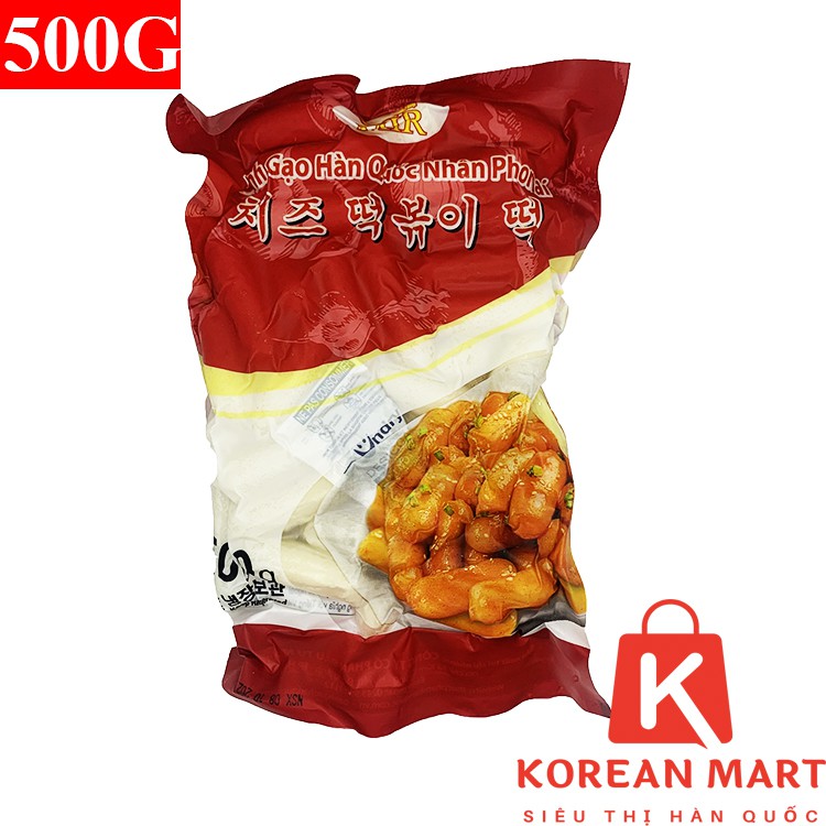 Bánh gạo tokbokki hàn quốc nhân phô mai gói đỏ MIR