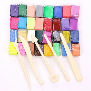 Bộ đồ chơi đất sét polymer và dụng cụ cho bé