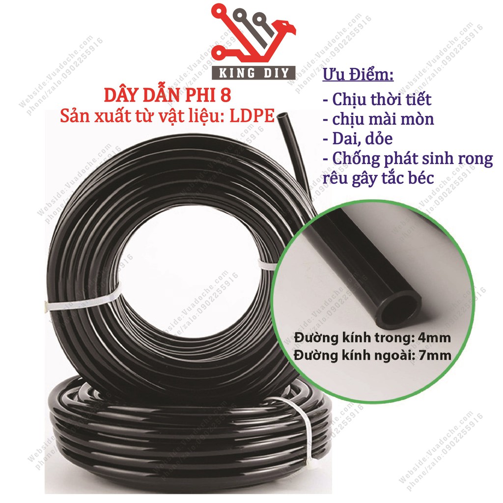 Máy bơm nước mini tăng áp tưới cây, phun sương, máy rửa xe mini cầm tay áp lực cao
