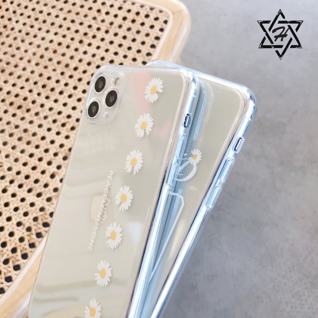 Ốp Điện Thoại Trong Suốt Chống Rơi Họa Tiết Hoa Cúc Cho Iphone 11 Pro Max Xs Max Xr | BigBuy360 - bigbuy360.vn