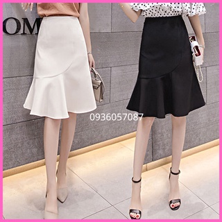 Chân váy đuôi cá nữ công sở Đen, Trắng KC208