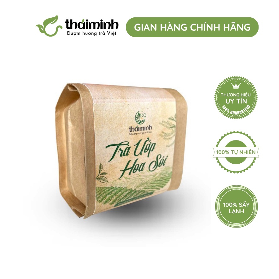 Trà ướp hoa sói Thái Minh, chè xanh đặc sản Thái Nguyên, ướp hoa sói tự nhiên, không chất bảo quản, không hương liệu