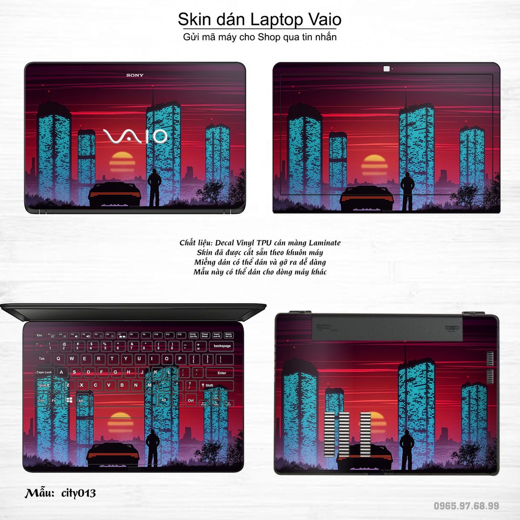 Skin dán Laptop Sony Vaio in hình thành phố _nhiều mẫu 3 (inbox mã máy cho Shop)