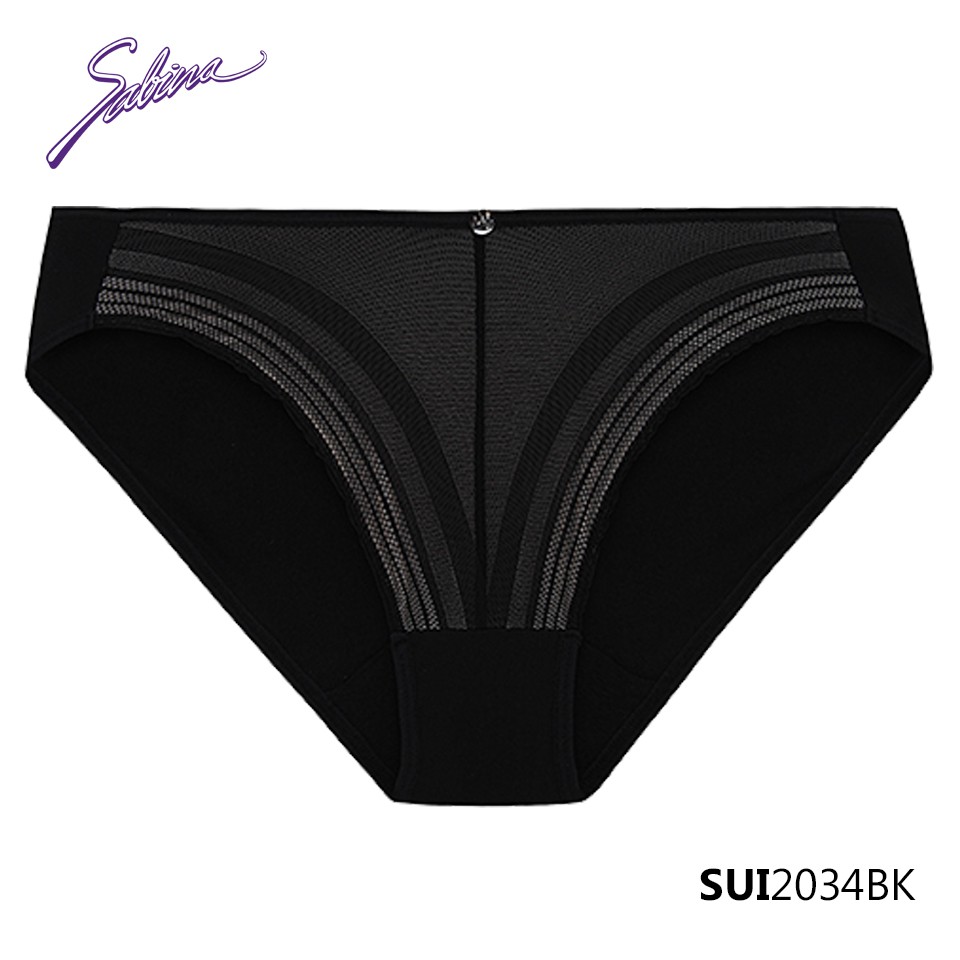 Combo Áo Lót Nâng Ngực Tạo Khe Chữ V Và Quần Đồng Bộ Màu Đen Phối Ren Mordern V By Sabina SBI2034BK+SUI2034BK | BigBuy360 - bigbuy360.vn