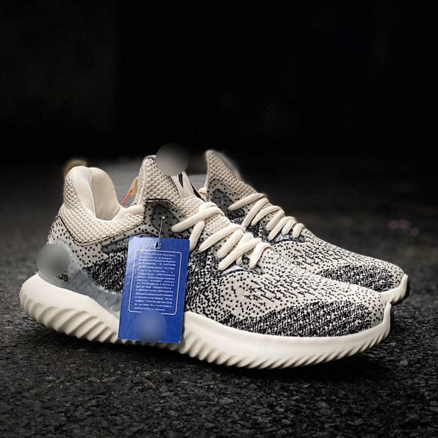 [Fullbox, hình thật] Giầy thể thao alphabounce xám kem nam