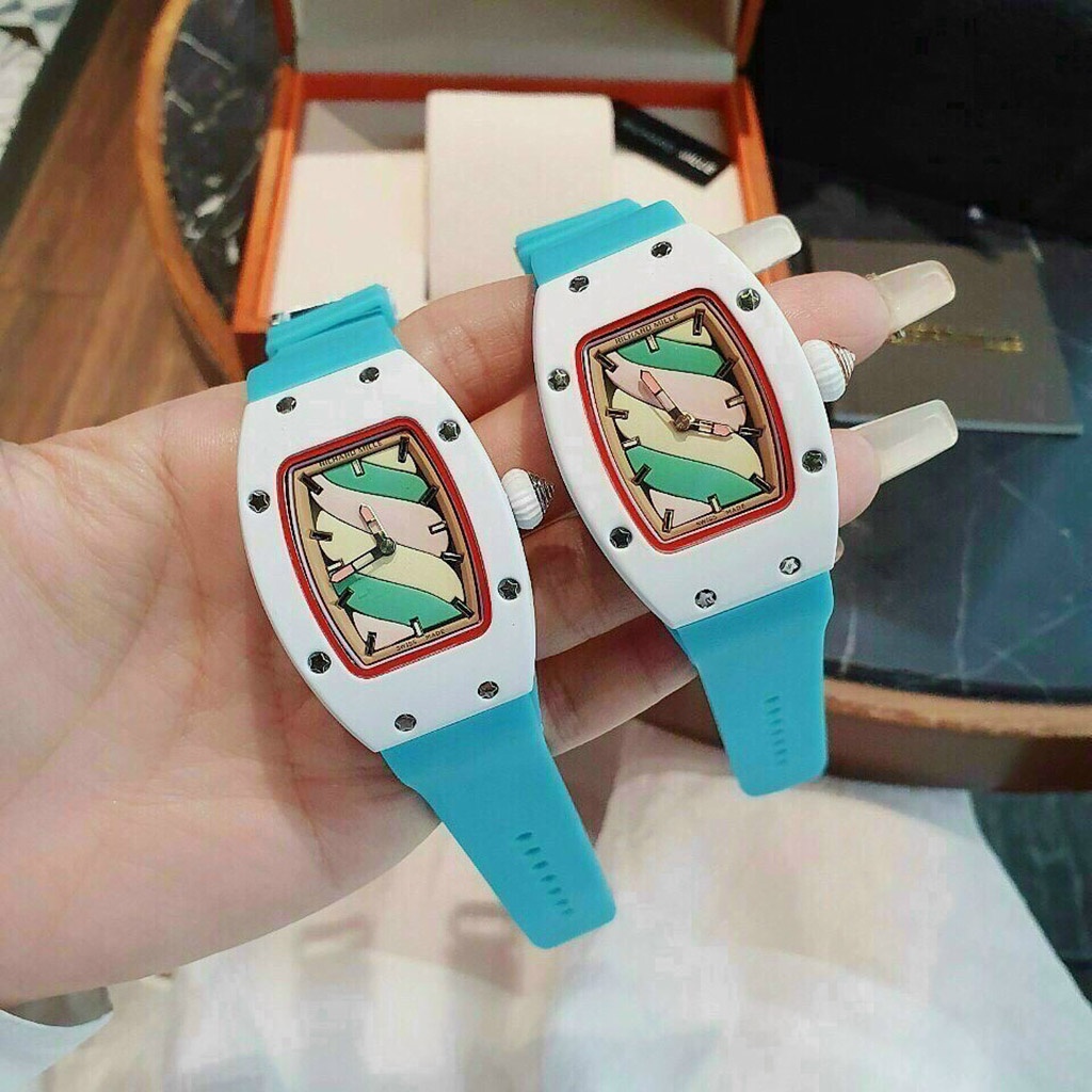 Đồng hồ nữ dây silicon Richard mille sang trọng thiết kế nhỏ gọn đủ màu, full box, bảo hành 12 tháng