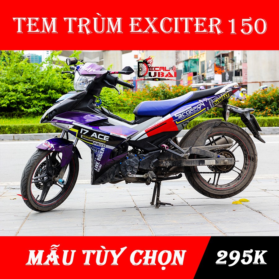 Tem Trùm Exciter 150 17ACE Đổi Màu