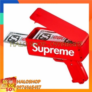 Súng bắn tiền Supreme - Tặng 1 xấp tiền giấy bảo hành 1 tháng