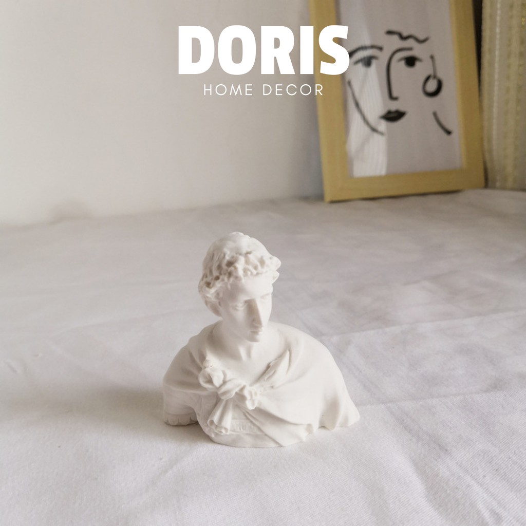 Tượng mini hình người phong cách Bắc Âu, thần thoại Hi Lạp decor bàn làm việc - Doris.decor