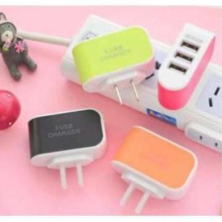 [ Giá Bất Ngờ ] Cốc Sạc 3 Cổng 3.1A USB Tiện Lợi