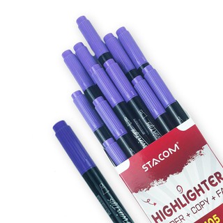[Giảm SỐC] Combo 2/5 Bút dạ quang 02 đầu, 02 màu 02 đầu, màu sắc tùy chọn | Stacom HL105