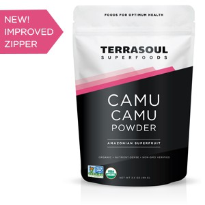 Bột siêu thực phẩm hữu cơ Camu Camu Terrasoul Superfoods 99g