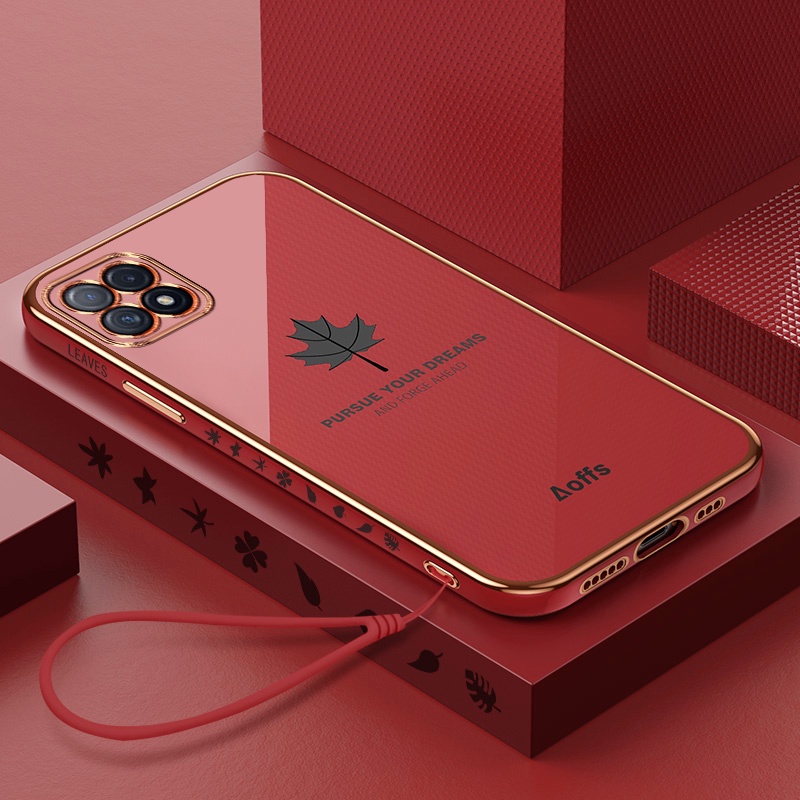 Ốp Điện Thoại Mềm Họa Tiết Lá Phong Cho OPPO A72 5G 4G