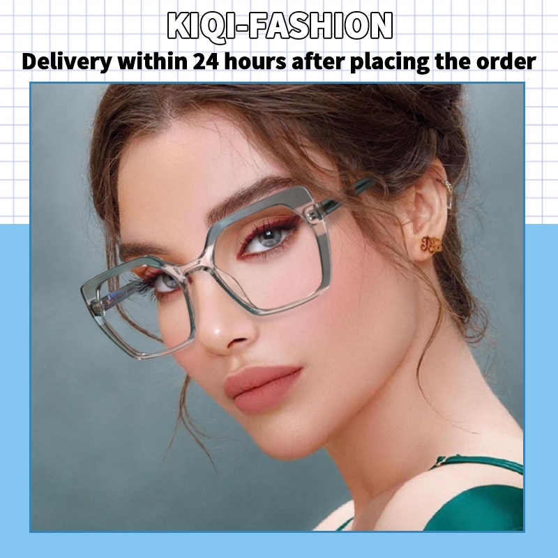 (KIQI-FASHION) COD Kính Chống Tia Uv400 Gọng Mắt Mèo Thời Trang Phương Tây Cho Nam Nữ