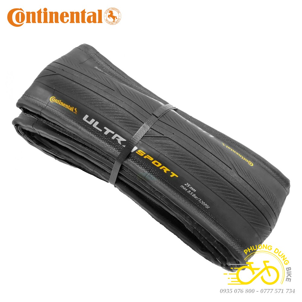 Lốp (Vỏ) gấp xe đạp Continental Ultra Sport 3 700x23C/ 700x25C - 1 Chiếc