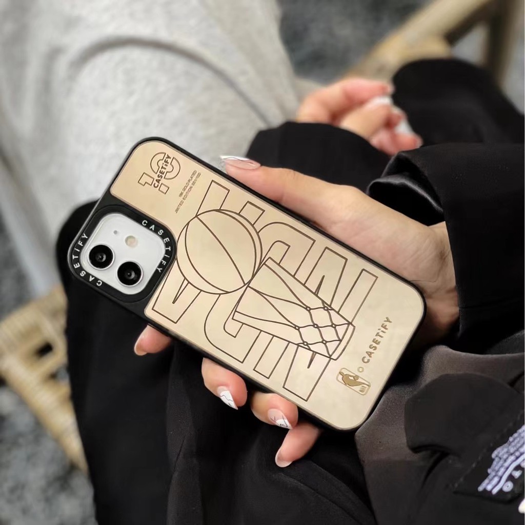 Ốp Điện Thoại Tráng Gương In Hình Nba Cho Iphone 12 Mini 11 11 Pro Max Xr Xs Max X 8 Plus 7 6s Plus