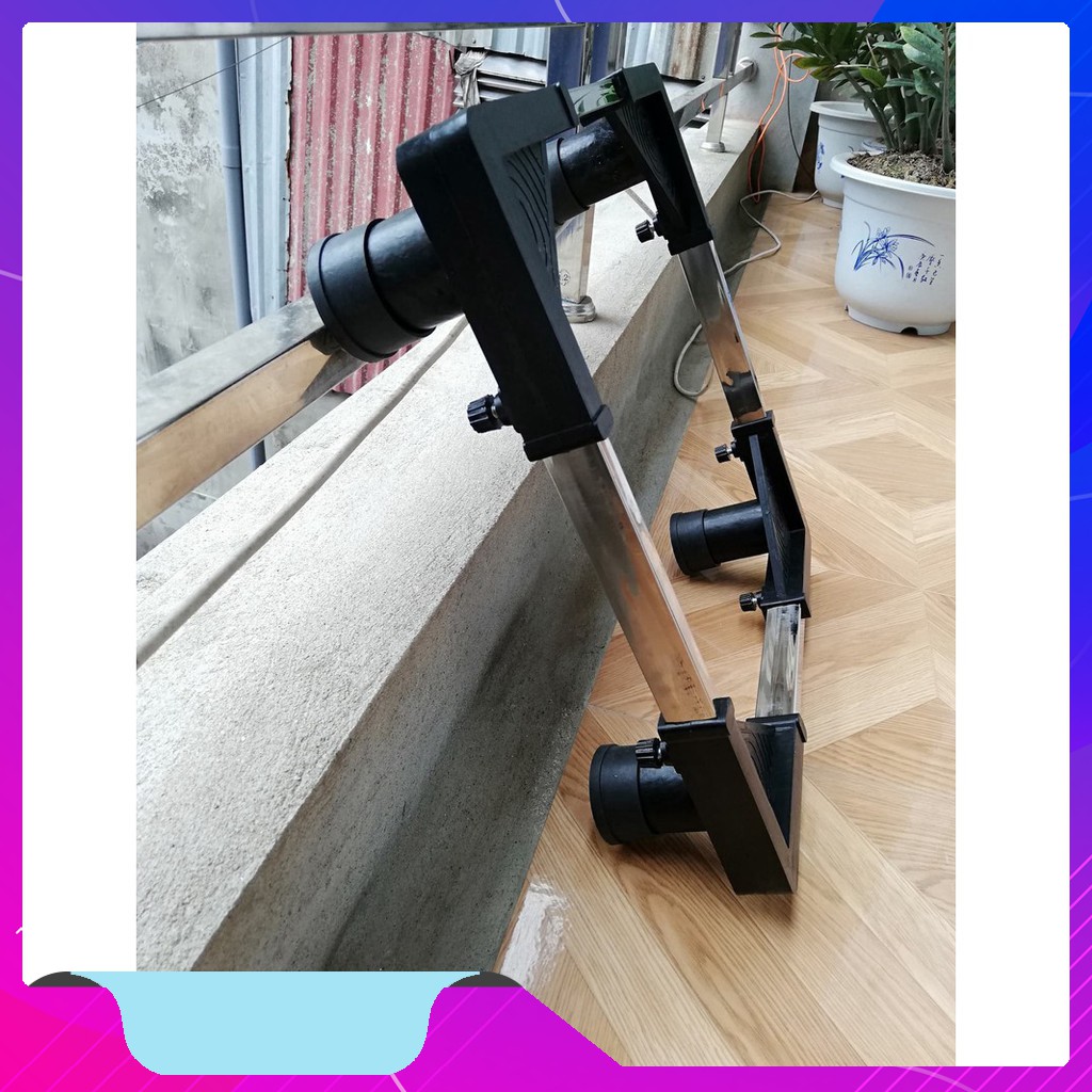 Kệ Để Chân Máy Lọc Nước Inox Đa Năng Cao Cấp QP - Điều Chỉnh Theo Kích Thước Trụ Inox, Đế Cao Su | BigBuy360 - bigbuy360.vn