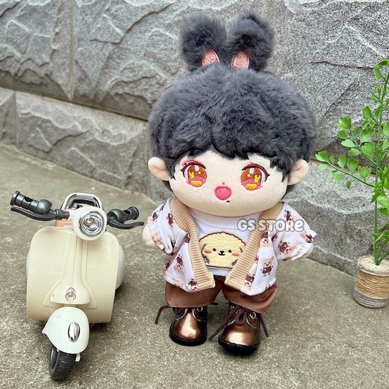 Set Búp Bê Xiao Zhan Xiao Rabbit Sean Xiao Mặc Áo Khoác Hoạt Hình 20cm Làm Quà Tặng Sinh Nhật