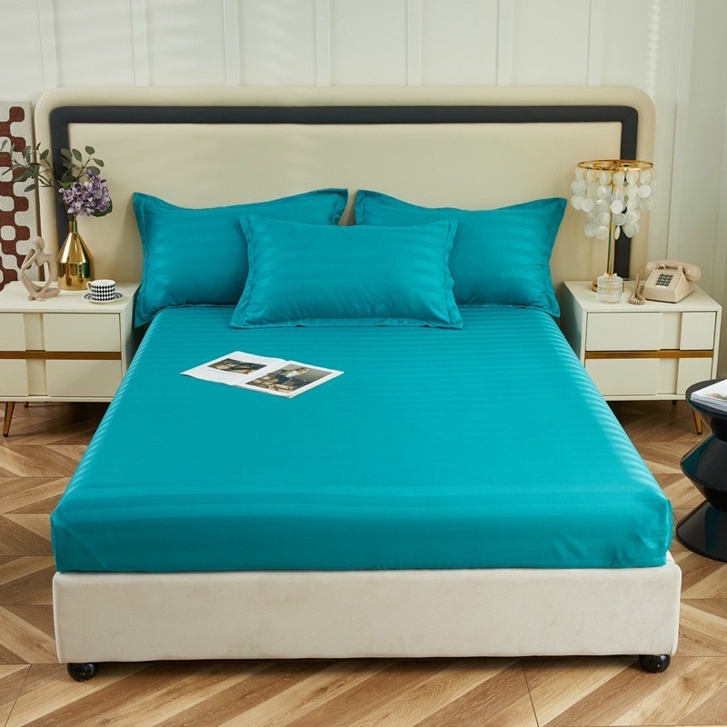 (Sale) Set ga gối cotton 3F tông màu mới vải mềm mịn không phai, không bai nhão