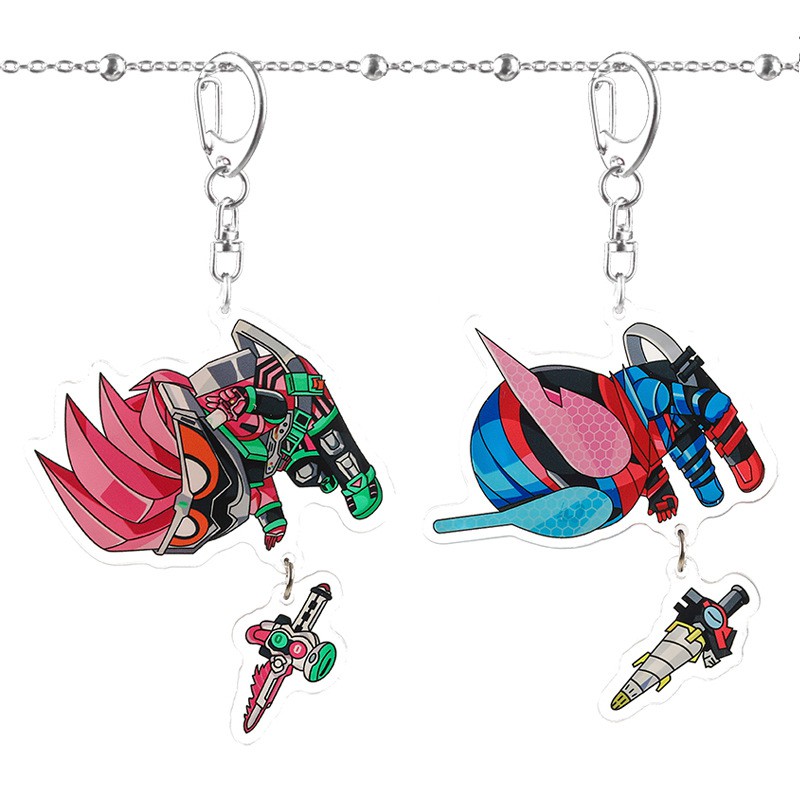 Móc khoá Mica 5 Phần Siêu Nhân Kamen Rider Nhựa Cứng Acrylic In 2 mặt sắc nét ( ảnh thật )