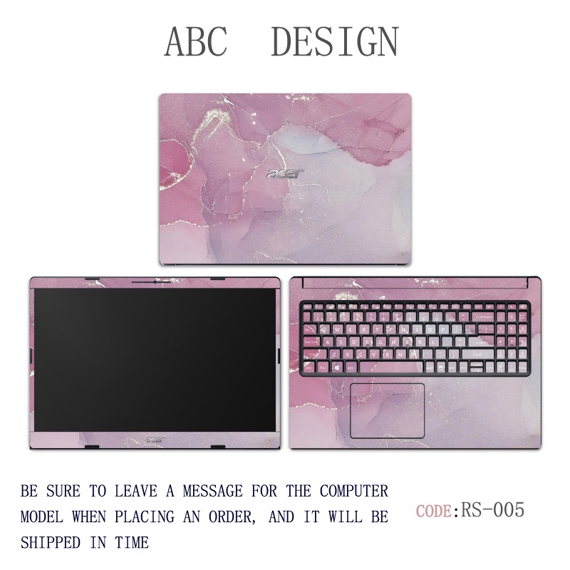 Bộ 3 Miếng Dán Bảo Vệ Laptop 14 "Họa Tiết Đá Hoa Cương Cho ACER ASPIRE 3 ASPIRE 5 A514 A514-53 A514-54