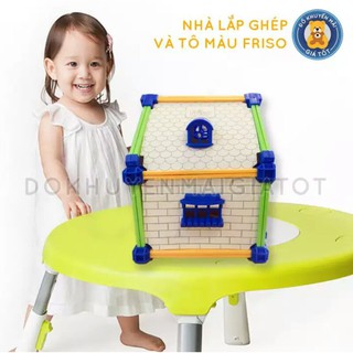 BỘ ĐỒ CHƠI LẮP GHÉP VÀ TÔ MÀU NGÔI NHÀ