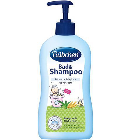 Sữa tắm gội chung dành cho trẻ sơ sinh Bubchen Bad & Shampoo 400ml