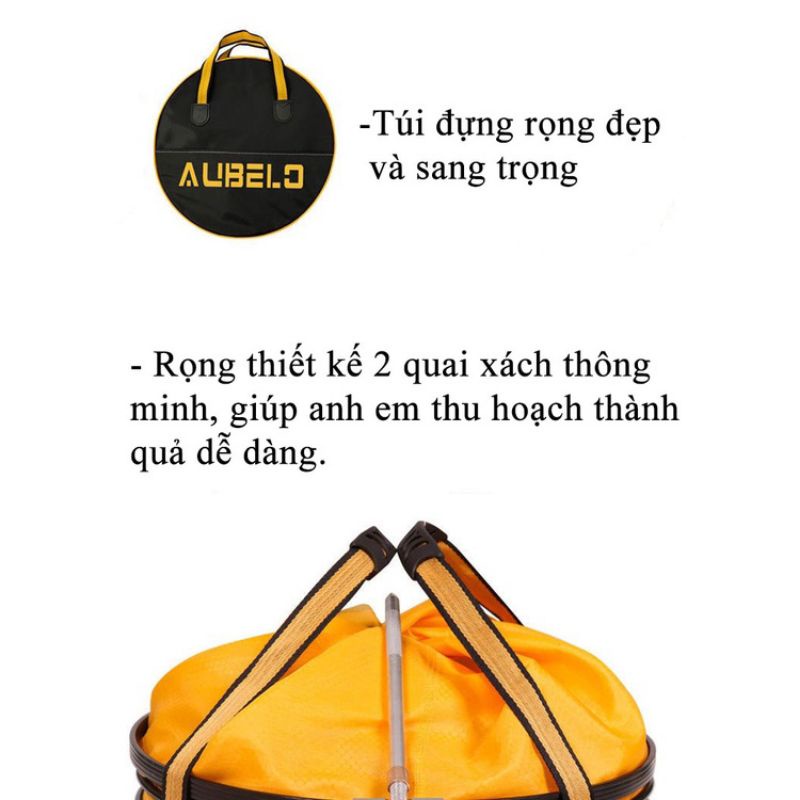Giỏ Đựng Cá Rọng Đựng Cá ALIBELO khung kim loại mắt lưới nhỏ siêu bền cao cấp