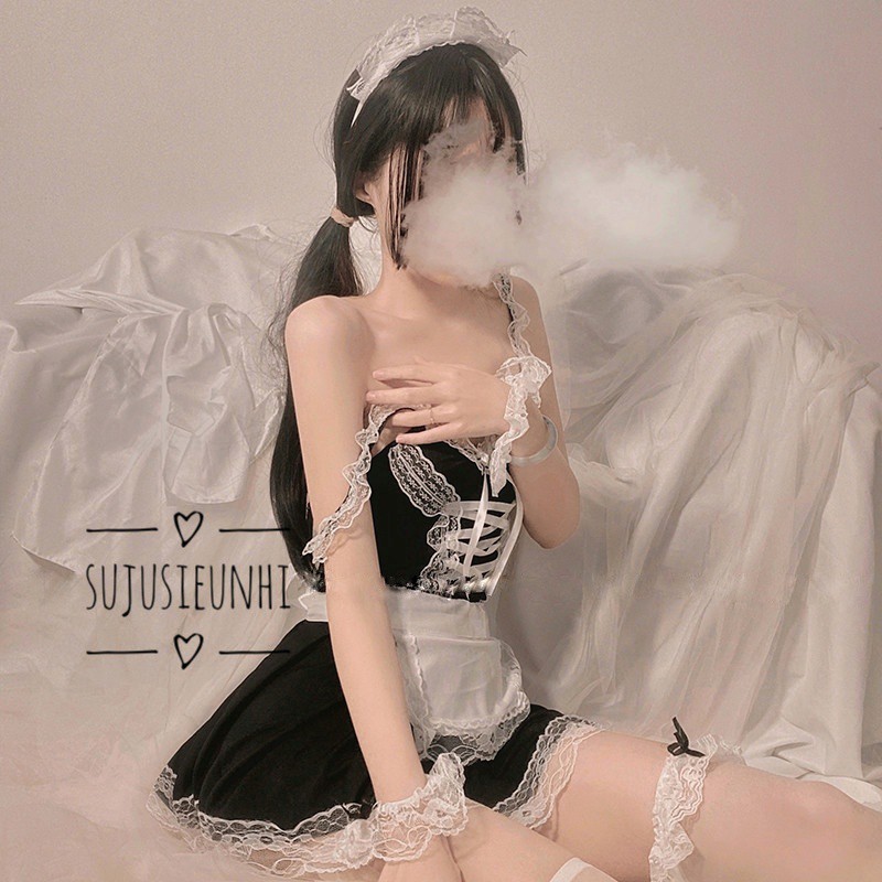 (CÓ VIDEO) FULL SET bộ đồ maid-hầu gái sexy cute | BigBuy360 - bigbuy360.vn
