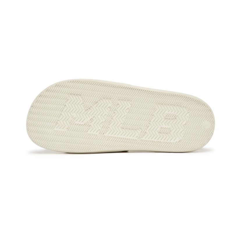 Dép MLB Chunky Mound Dia Monogram CHÍNH HÃNGMLB Mound Dia Monogram New York Yankees White Cream Slide - Simple Sneaker