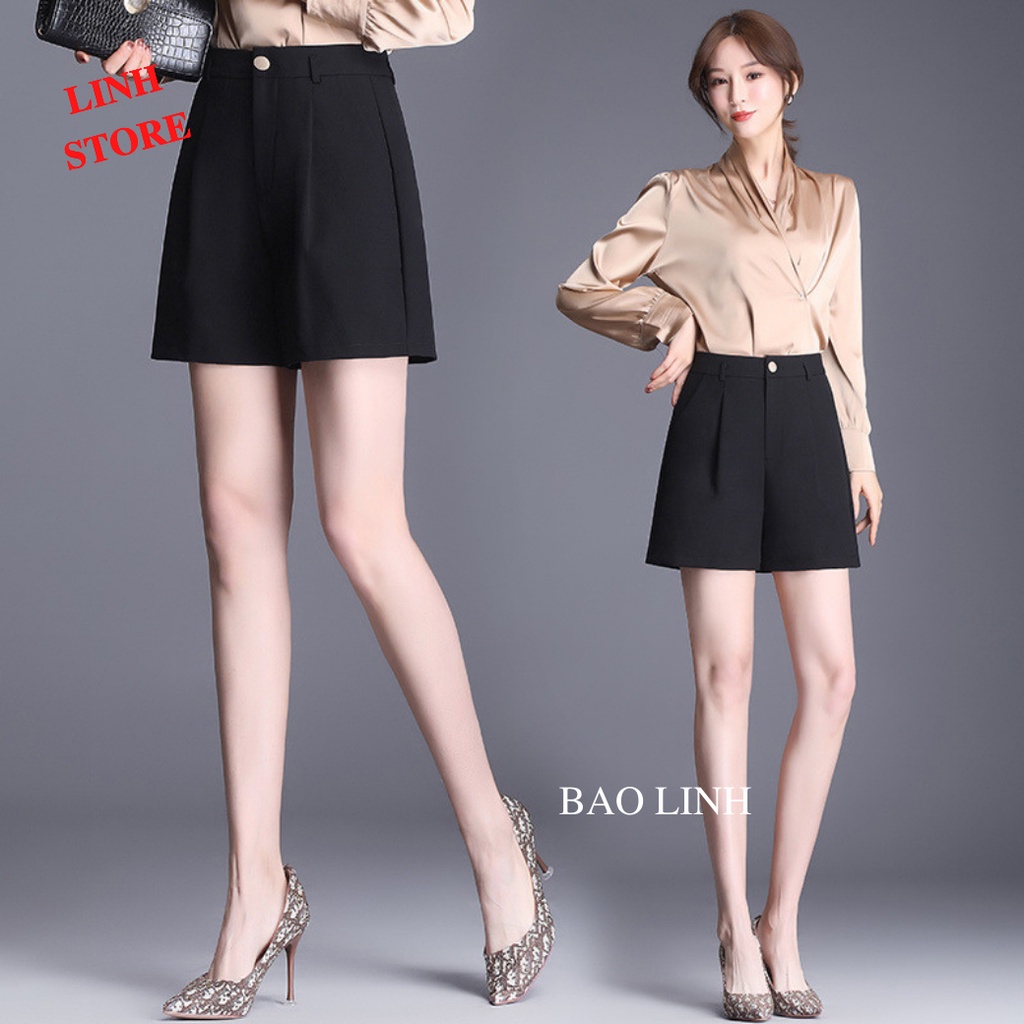 Quần Short Nữ Bigsize LINH STORE  Lưng Cao Thời Trang Nữ Mặc Ở Nhà Hay Đi Chơi Chất Liệu Tuyết Mưa Hãng Vitex
